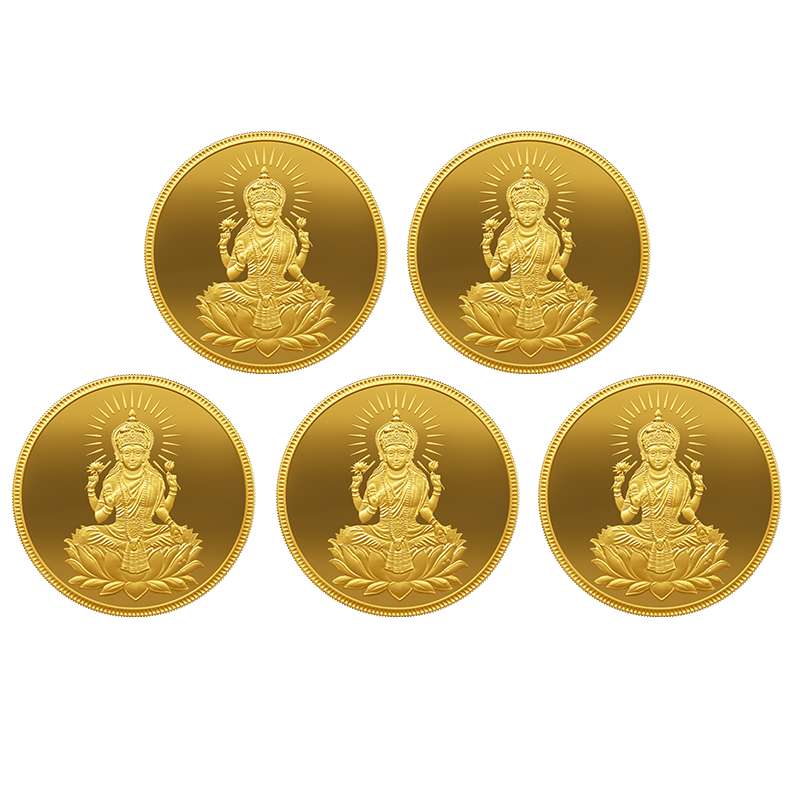 8 GRAM OF GOLD COINS FOR 5 CUSTOMERS